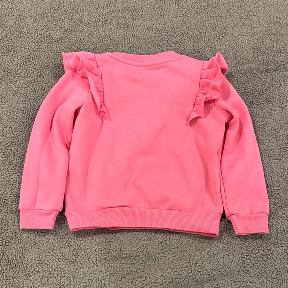 Pink Ruffled Kids Sweatshirt - Picture 4 of 4